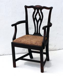 Antique chair sales, Country Chippendale carver, 18th century chair