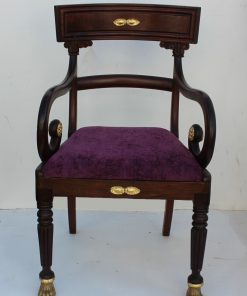 regency mahogany carver