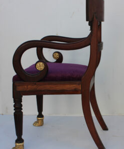 regency mahogany carver