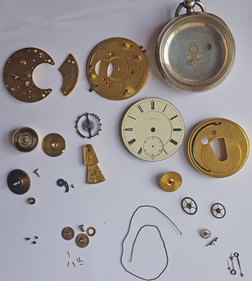 Parts of an English Lever Pocket Watch OldChairs.ie