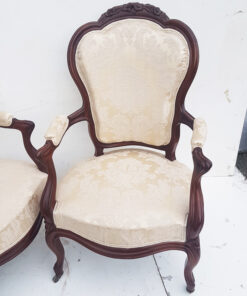 French mahogany salon chairs